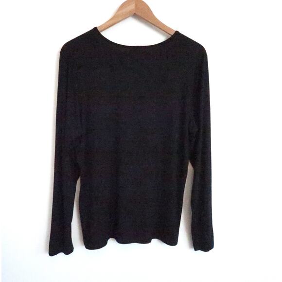 NATORI Feathers Element Ecovero Viscose Long Sleeve Top T-Shirt Tee Saks XL $98 - Picture 6 of 8